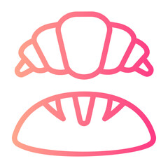 bakery gradient icon