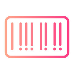 barcode gradient icon