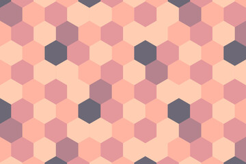 Abstract pink hexagonal background. Vector illustration.	