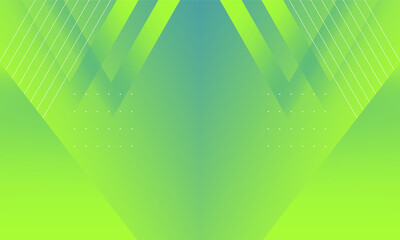 Abstract geometric background with gradient. Futuristic abstract background with green triangles and lines.
