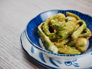 한국전통음식 녹색고추찜, 요리