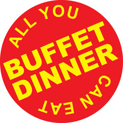 all you can eat buffet signage