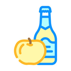 cider apple color icon vector. cider apple sign. isolated symbol illustration