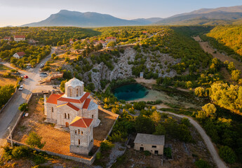 The Cetina River Spring, Known as the Eye Of The Earth is an incredible karst spring located at the...
