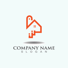 Home Renovation of painting logo design inspiration