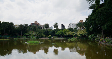 Fototapeta na wymiar Water pond in national Taiwan university