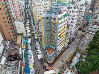 Fototapeta premium Aerial view of Hong Kong city