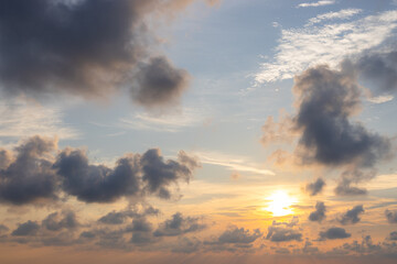 Fototapeta premium Beautiful sunset and the sky