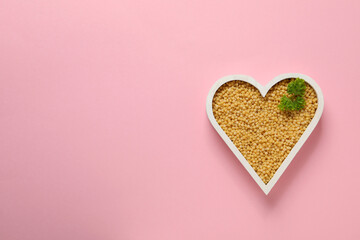 Concept of cooking, uncooked ptitim, space for text