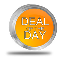 Deal of the Day Button - 3D illustration