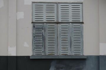 window with shutters