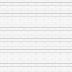 White abstract background with brick texture wall design. Seamless vector pattern. illustration
