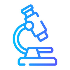 Microscope gradient icon