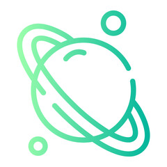 Planet gradient icon