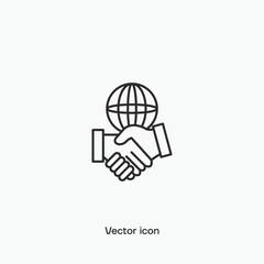 International Relations vector icon. Premium quality.