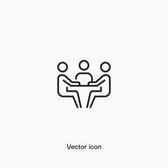 Meeting, meeting room vector icon. Premium quality.