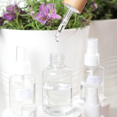 Lavender essential oil drop
