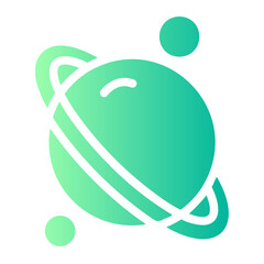 Planet gradient icon