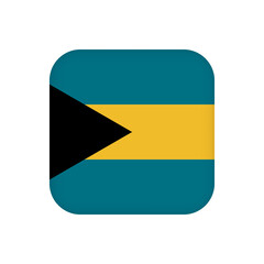 Bahamas flag, official colors. Vector illustration.