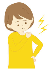 肩こりが辛い女性