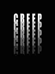  t-shirt and apparel design with grunge effect and textured lettering. Vector print, typography, poster, emblem.