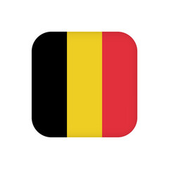 Fototapeta premium Belgium flag, official colors. Vector illustration.