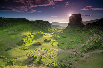 Fairy-tale landscape, The Fairy Glen, Isle of Skye, Scotland