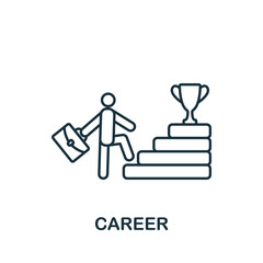 Career icon. Monochrome simple Business Motivation icon for templates, web design and infographics