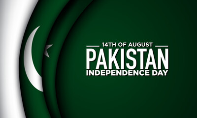 Pakistan Independence Day Background Design.