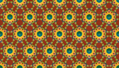 Abstract ethnic ikat pattern. Design for background, wallpaper, illustration, fabric, clothing, batik, carpet, embroidery. Ethnic handmade ornament