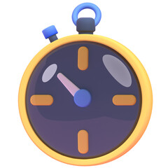 Time in 3d render for graphic asset web presentation or other