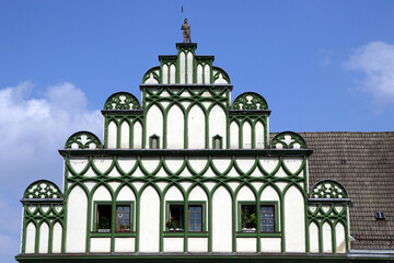giebel des stadthauses in weimar