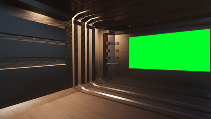 Virtual Studio Set 3d illustration