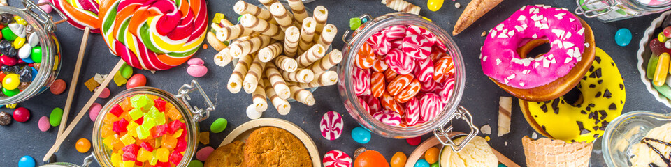 Selection of colorful sweets © ricka_kinamoto