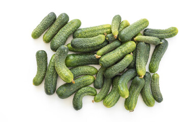 Fresh cucumber background. Green cucumbers