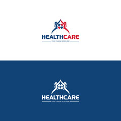 Health Care Logo Design Vector Illustration