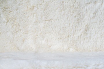 Beautiful abstract close-up white fur background texture