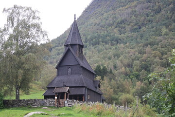 Iglesia de madera de Urnes, una de las mas antiguas de Noruega.
