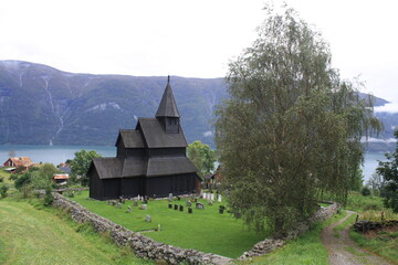 Iglesia de madera de Urnes, una de las mas antiguas de Noruega.
