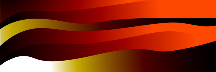 abstract memphis wide geometric banner design