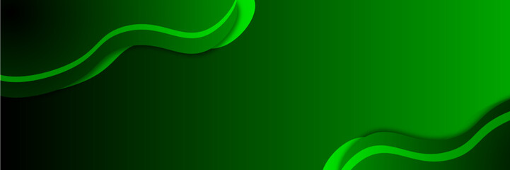 abstract memphis wide geometric banner design