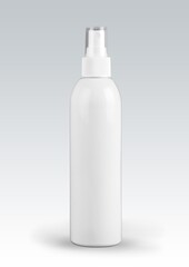 Aroma mist in a glass jar, cosmetic for skin toning. Shimmering light for the body.