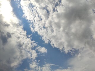 blue sky with clouds