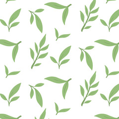 Seamless pattern with matcha. Vector illustration.Pattern with green tea.