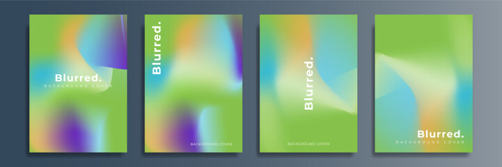 Bundle set of bright vector colorful watercolor background for poster or brochure cover design