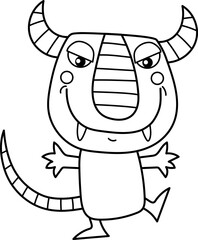 Monster devil clipart