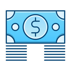 Money bundle icon