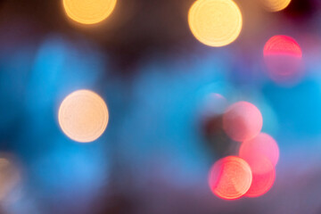 Bokeh Blurred Abstract Lights on Background