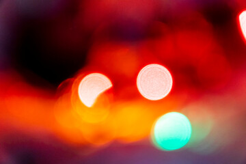 Bokeh Blurred Abstract Lights on Background