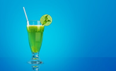 Martini tasty fresh cocktail on the desk